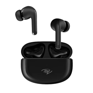Itel T31 Truly Wireless in Earbuds with 30H Playtime, ANC Up to - 25Db Along with Transparency Mode, Quad Mic ENC, IPX5 Rating, 10MM Bass Boost Drivers, and Type C Fast Charging (Black)