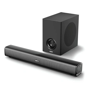Mivi Nex 100 Sound Bar for Smart TV | 90W 2.1 Channel Home Theatre Speaker with Subwoofer | Bluetooth v5.3 | Deep Bass | Music System for Wireless | Speaker Home Theatre | Made in India