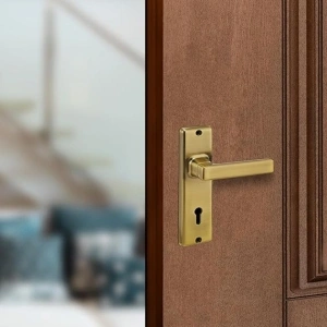 amazon basics Door Handle for Main Door | Main Door Handle |3.7 inch Length of Handle for Grip |Antique Brass | Zinc Alloy
