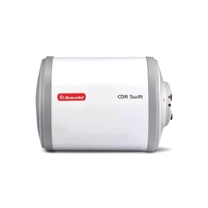 [With ICICI CC]  Racold CDR Swift 10 Litre 3kW Storage Water Heater | 33% Faster Heating than other 2kW Geysers | Energy Efficient Horizontal Geyser | Titanium Coating on Tank| Free Standard Installation & Pipes