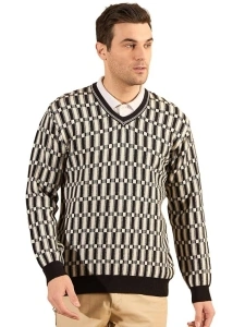 [Size: 2XL]  Pivl Men's Winter Checkered and Trendy Sweater