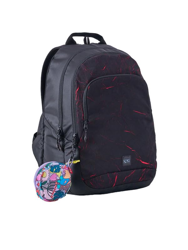 Wiki Stylish Unisex Backpack | Girl 2 Durable & Lightweight backpack for Men & Women | Laptop Backpack for Office, Gym, Travel (29.5 Litre, Black)