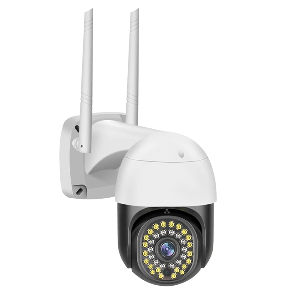 Maizic Smarthome 3 MP FHD Dual Lens/Dual Screen View WiFi Indoor Mini Fox Ptz Security Camera, Color Night Vision, 360° Ptz Rotation, Motion Tracking, Two Way Audio (Single Lens)