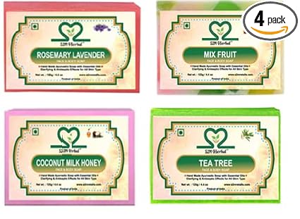 S2M Herbal Handmade soap combo (4 x 125 g)