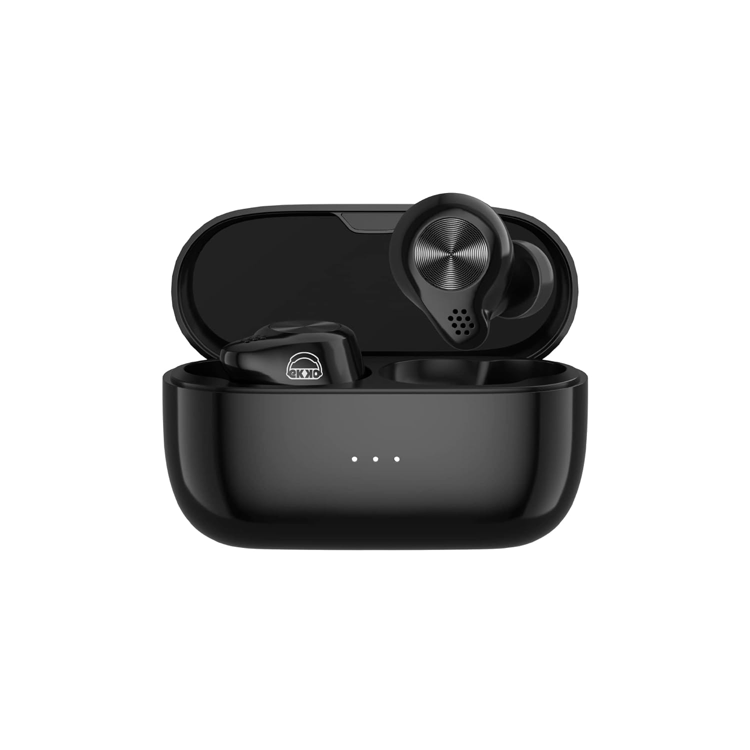 EKKO Earbeats T07 Bluetooth Truly Wireless Earbuds with mic, ENC Call Noise Cancellation,30H Playtime,10MM Driver, Twin Connect, Maxx Bass, Water Resistance (Black)