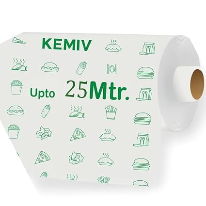 Premium Food Grade Butter Paper Roll 25 Meter | Non-Stick Oil Proof Parchment Paper for Baking, Cooking & Wrapping | Heat Resistant Oven & Air Fryer Safe