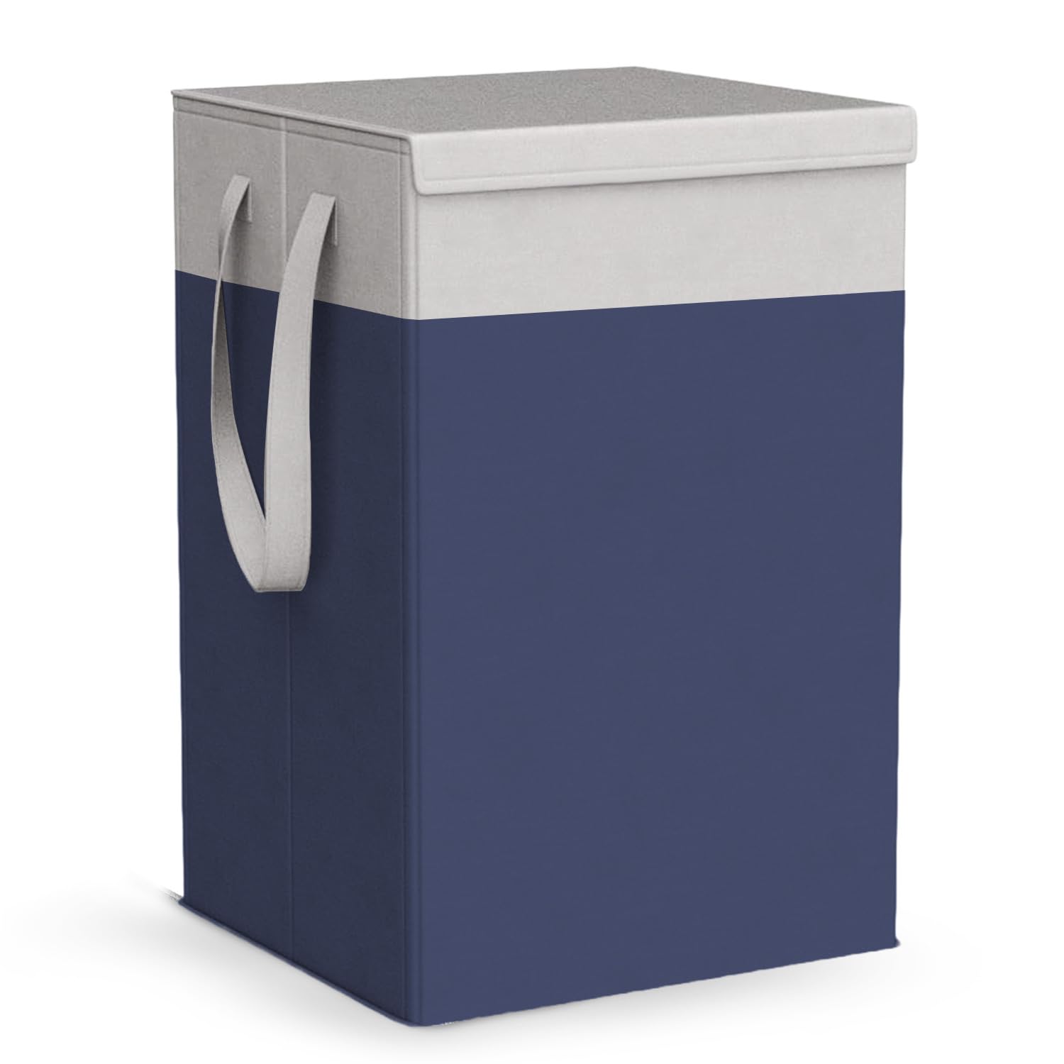 HOMFIL 75L Laundry Basket for Clothes Laundry Bag Cloth Basket Non Woven Laundry Bin Laundry Bags for Clothes Freestanding Clothes Storage Organizer for Bedroom Basket for Clothes Cloth Bin (Blue)
