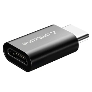 Ambrane Type-C to Micro USB OTG Adapter for 3A Fast Charging and Data Sync- Compatible with All Type-C Enabled Devices Blue
