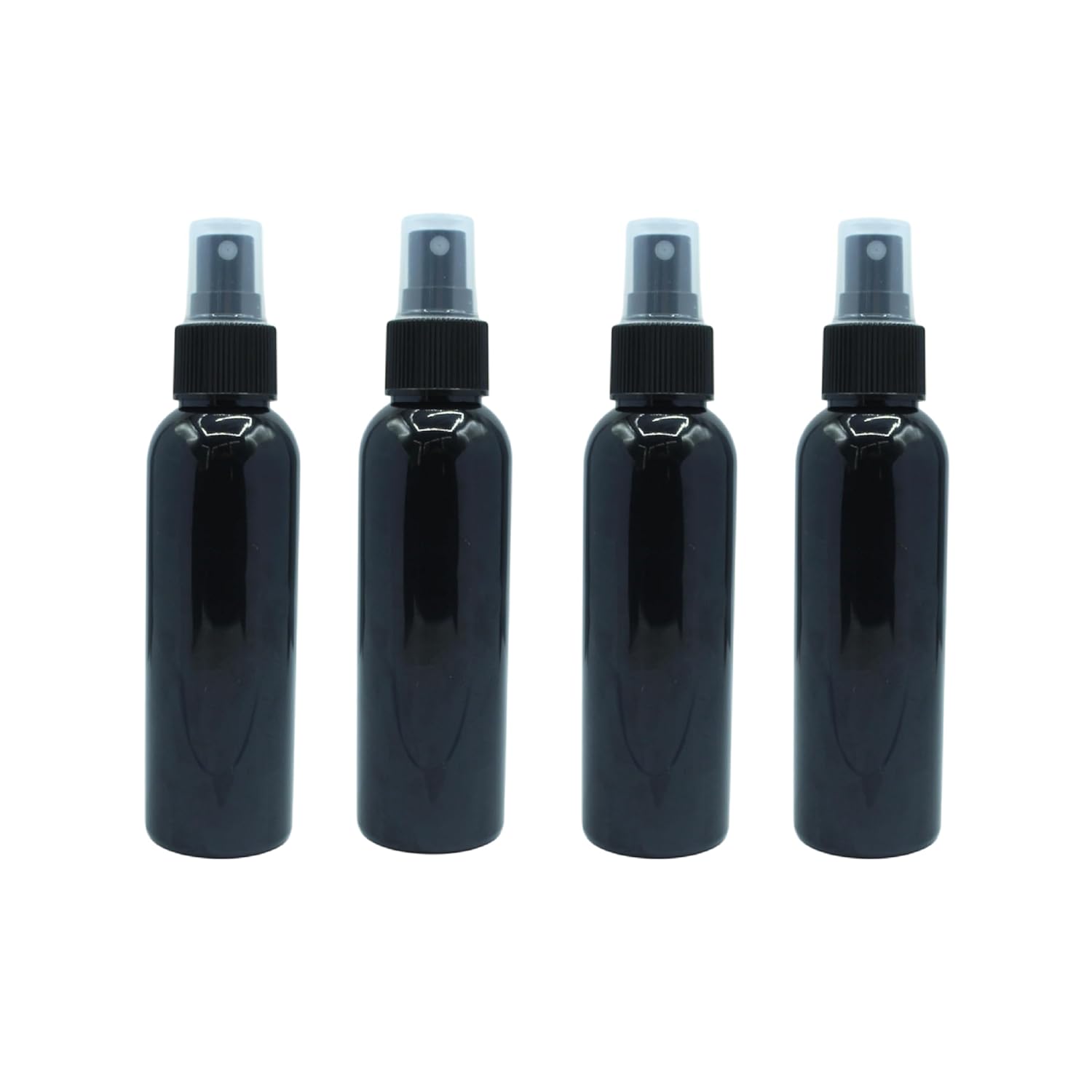 FUTURA MARKET 120ML Multipurpose Empty Bottle for Beauty, Outdoors, Travel Purposes Combo Pack 4 (Black)