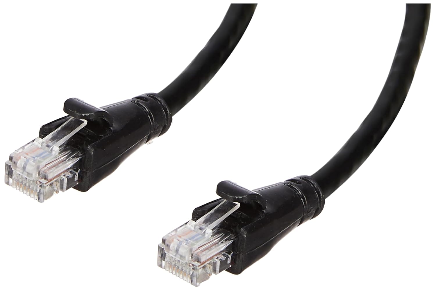 amazon basics RJ45 Cat-6 Ethernet Patch/LAN Cable for Personal Computer - 3 Feet (Black)