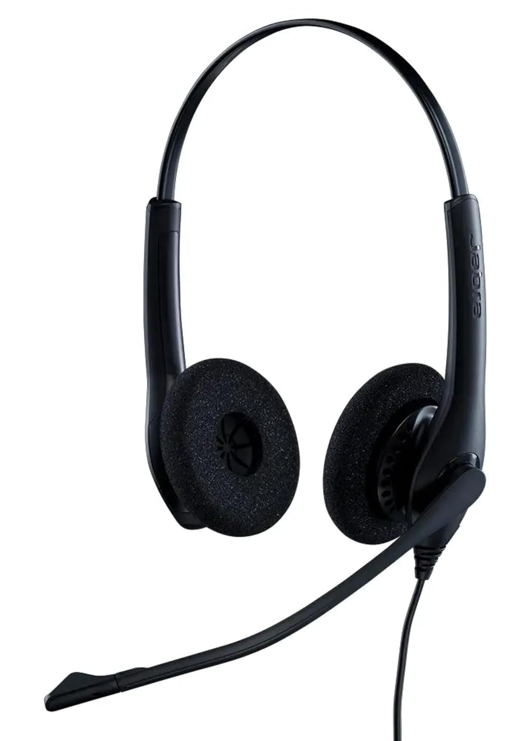 Jabra Biz 1100 USB Duo Wired Headset – Professional Stereo USB Headphones with Noise Cancelling Microphone for Call Center, Office, Zoom, Teams, Laptop & PC, Lightweight Business Headset, Black