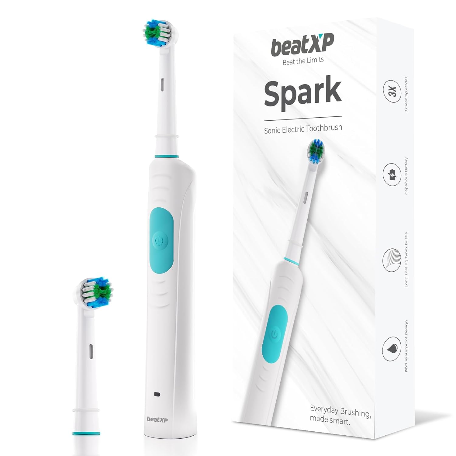 beatXP Spark Sonic Electric Toothbrush for Adults wi...