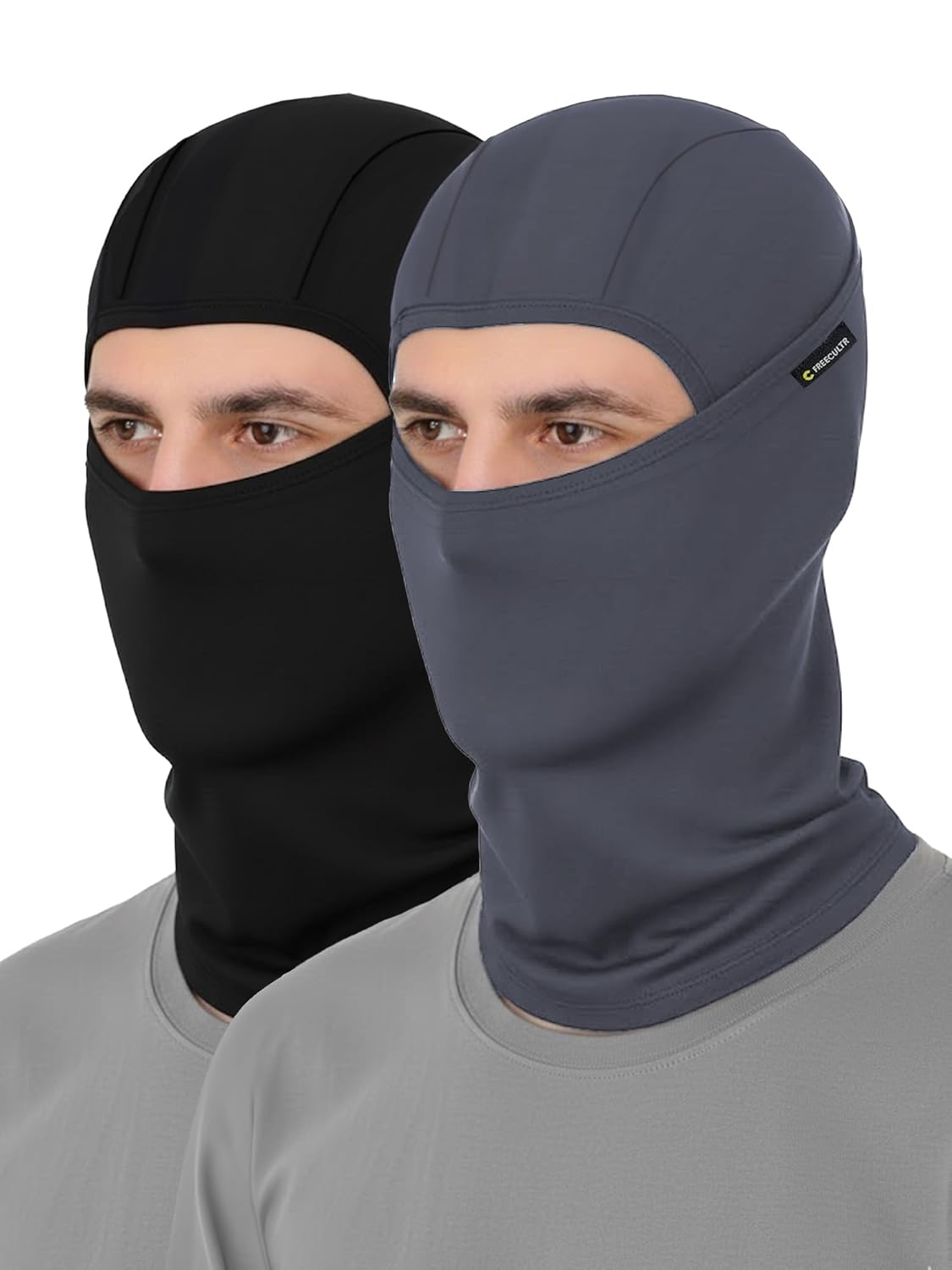 Freecultr Full Face Helmet mask for Bikers Balaclava for Men Masks for Bike Riding, UV Protected Biker Accessories for man, Face Cover for Men & Women Helmet Head Cover Bamboo Balaclava