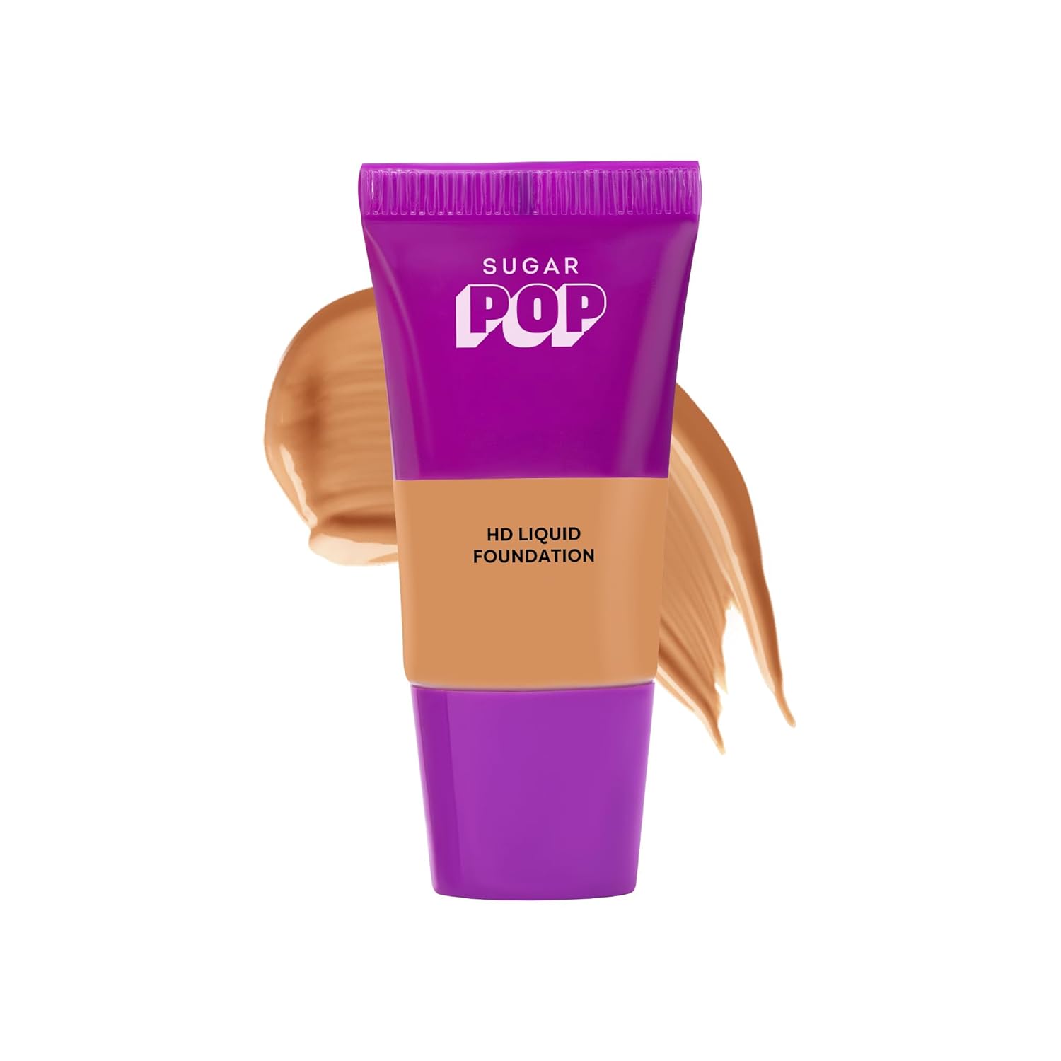 SUGAR POP HD Liquid Foundation Tube with SPF 30 | Lasts upto 16hrs | Full Coverage | Water-Resistant | Matte Finish | 18ml - 15 Fig