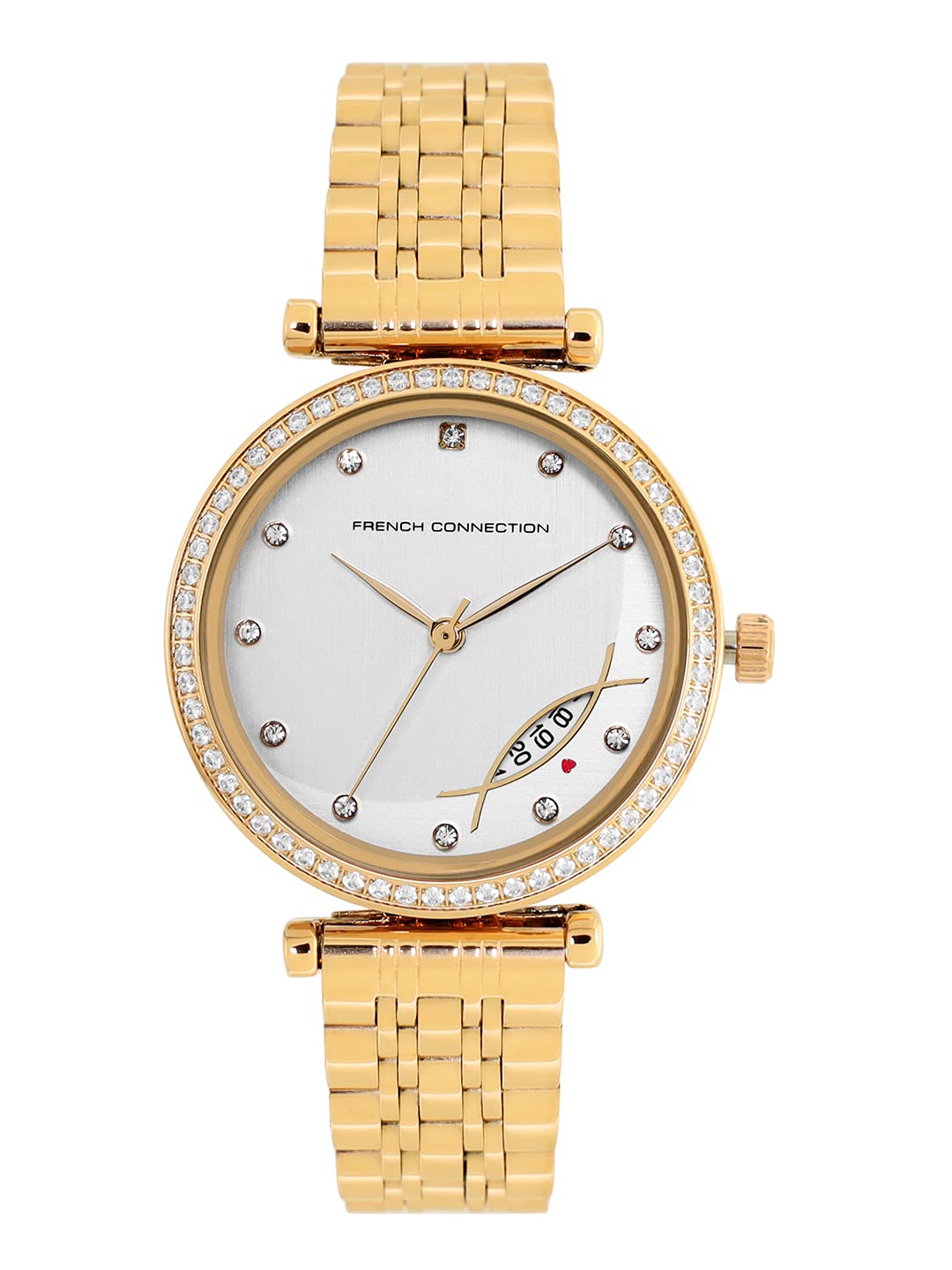 French Connection Analog Women's Watch (Dial Colored Strap)