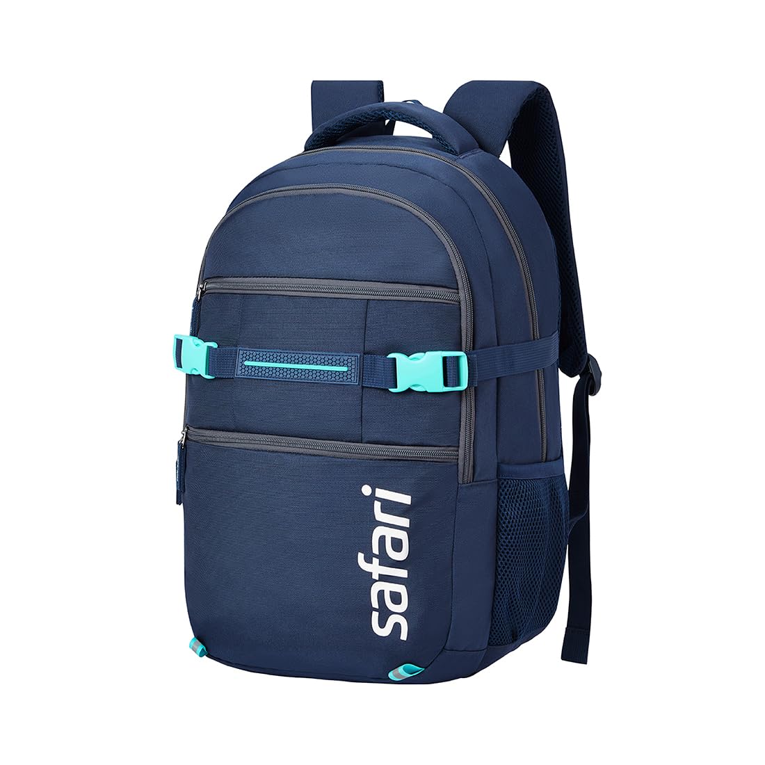 Safari Surge 30L Laptop Backpack Bag for Men & Women, School Bag for Boys & Girls, Ideal for Office/School/College, 2 Compartment Backpack with Rain Cover, Bottle Holder, & Organizer