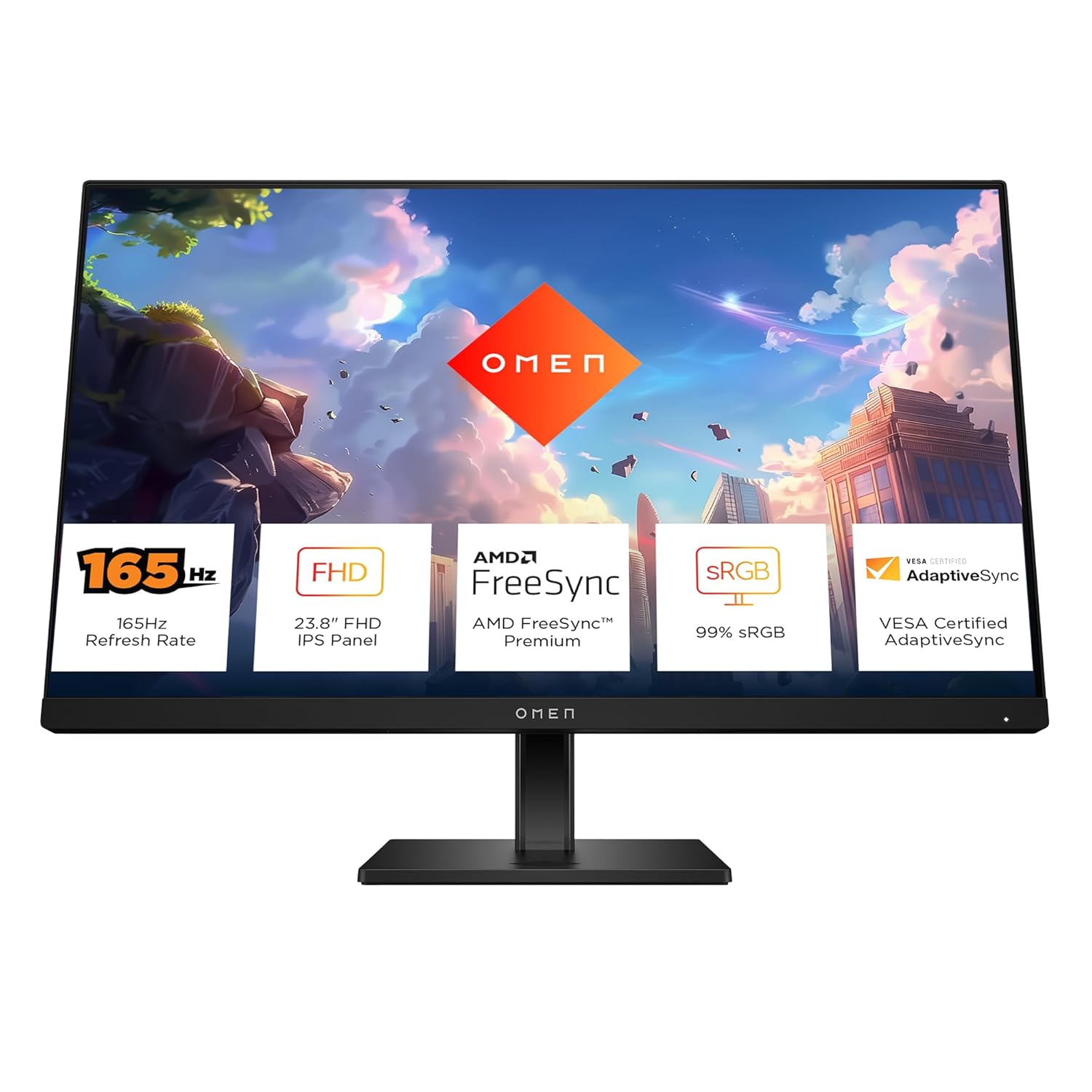 HP OMEN Gaming Monitor, 23.8 inch(60.5 cm) FHD, 165H...