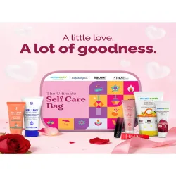 Aqualogica Self Care Essentials Gift Set with Vanity Bag