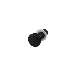 Aquieen Ceramic Pop-Up Waste Coupling White – Premium Brass Drain Stopper for Basins (5', Black)