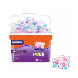 ARPK 5-in-1 Dissolvable Magic Laundry Pods for Washes | Tough Stain Fighter for Top & Front Load Machines | Floral Aroma | Eco-Friendly | 1 Pod = 1 Wash for 5-7kg Loads (30)