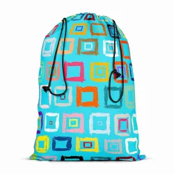 ArtzFolio Geometric Pattern D1 | Reusable Sack Bag | Bag for Gym, Storage, Vegetable & Travel