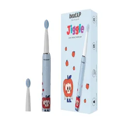 beatXP Jiggle Sonic Electric Toothbrush for Kids with 2 Brush Heads & 3 Cleaning Modes Rechargeable Electric Toothbrush 20500 strokes/min with Long Battery Life (Snoozy Blue)