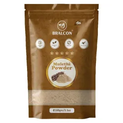BRALCON Mulethi Powder for Face - 100g | Herbal Powder for Skin Care | Face Pack Powder for Regular Beauty Care
