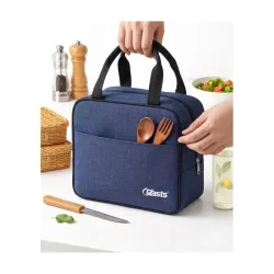Crasts Insulated Travel Lunch / Tiffin / Storage Bag for Office, College & School Picnic & Lunch Bags (Blue)