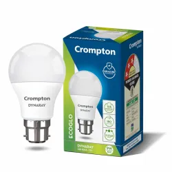 Crompton Dyna Ray 9 Watt LED Bulb Cool Day Light | Pack of 1 | B22 Base, Energy-Efficient | LED Bulb for Home & Office, Wide Light Spread