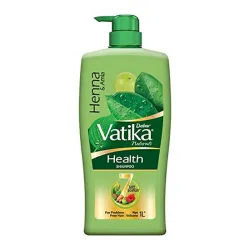 Dabur Vatika Health Shampoo - 1 L | With Henna & Amla | For Strong, Problem-Free Hair