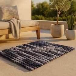 ELEGANT WEAVERS Microfiber Door & Floor Mat (Grey, Medium)