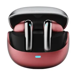 Fire-Boltt Newly Launched Aero Fit TWS Earbuds with Custom EQ, Bluetooth 5.4 Wireless Earphones, 50H Playtime, Fast Charging Case, 50ms Low Latency Gaming & Touch Controls Frost Ruby