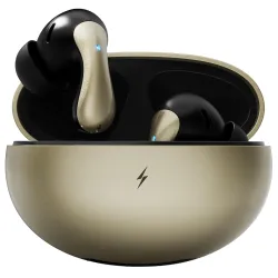 Fire-Boltt Newly Launched Aero Drift TWS Earbuds Custom EQ Wireless Bluetooth 5.4 Music & App Support 50H Playtime Battery Display Fast Charging Case 50ms Low Latency Touch Controls Stealth Gold
