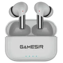 GameSir Fusionbeatx Pro Wireless Noise Cancelling In Earbuds-Sound Optimize, 42H Playtime, 45Ms Low Latency, 12Mm Bass Drivers, Zen Enc Mic, Ipx5 Water Resistance, Bluetooth 5.3, Type-C Charging(Grey)