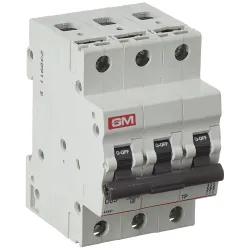 GM MCB 63A TRIPLE POLE 'C' TYPE