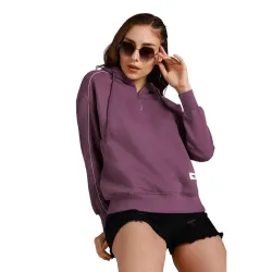 HIGH Star Women's Cotton Hooded Neck Sweatshirt