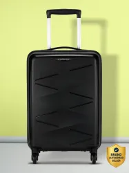 Kamiliant by American Tourister Small Cabin Suitcase (55 cm) 4 Wheels - Combination Lock-Triprism - Black