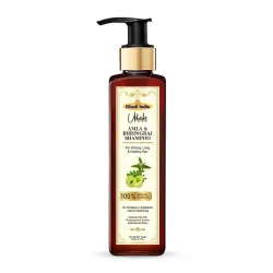 Khadi Utkrisht Amla & Bhringraj Hair Shampoo for Hair Growth & Hair Fall Control | Herbal Shampoo for Strong, Thick & Healthy Hair | Suitable For All Hair Types- 200ML
