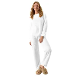KOTTY Women's Winter Lounge Set | Ultra-Soft Cozy Two-Piece Fleece Outfit for Stylish Warmth