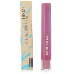 Lakme 9to5 Hya Matte, Pro Pink Medium Liquid Lipstick, for Soft and Supple Lips, with Hyaluronic Acid & Vitamin E, Matte Finish, Smudge-Proof, Long-Lasting, for Women, 5.3 ml,