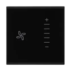 Legrand Lyncus 2M 100W Touch Fan Regulators | PMMA Mechanism, Electronic Enclosure, Polycarbonate, Double module mechanism | Suitable For Office, Hotel, Residence (Pack of 1, Black)