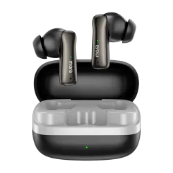 MarQ by Flipkart Rhythm Q0824 30 Hours Playtime Type C Fast Charging Bluetooth Dual Mic ENC Bluetooth Headset (Black, True Wireless)