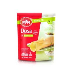 MTR Plain Dosa Mix - Breakfast Mix | Quick Breakfast | Instant Ready to Cook Mix | Ready-To-Make South Indian Breakfast | 500g