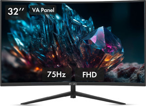MarQ by Flipkart 81.28 cm (32 inch) Curved Full HD LED Backlit VA Panel Monitor (32FHDMCQCCJB) (Adaptive Sync, Response Time: 5 ms, 75 Hz Refresh Rate)