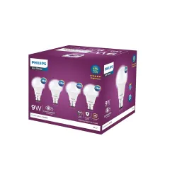 Philips Ace Saver 9 Watt LED Bulb, Base B22 (Cool Day Light), Pack of 4