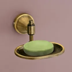 Plantex (Primax) 304 Grade Stainless Steel Soap Holder Stand for Bathroom and Wash Basin Bathroom Accessories - Niko (Antique)