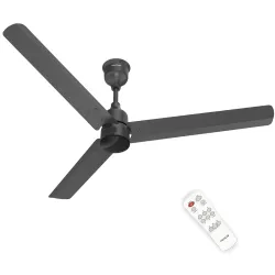 Polycab Wizzy Plus 1200mm 5-Star BLDC, Remote Ceiling fan for Living Room| 55% Energy Saving, 100% Copper, High Air Delivery, Free Installation | 3+1 yr Warranty【Matt Black】