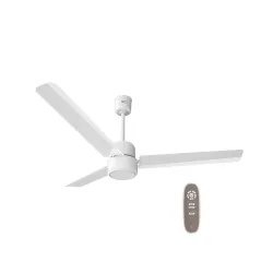 REO By Havells UNNOVATE BLDC 1200MM 5 Star Rated Ceiling Fan| Air Flow: 220 CMM| Speed: 350 RPM|Watt: 33W| Reverse Rotation Mode| Timer Setting| 2 Yr Door Step Warranty By Manufacturer (Elegant White)