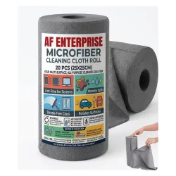 Reusable Microfiber Cleaning Cloth Roll 20 Sheets – Tearable Kitchen Cleaning Wipes, Ultra Absorbent, Lint-Free, Washable Up to 4000 Times, Eco-Friendly Paper Towel Replacement for Home & Kitchen