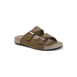 Sukun mens Sukun Slb_10 Men’s Stylish Dual-strap Buckle Sandals Sandal